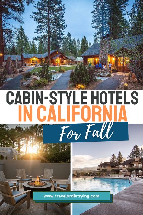 These are the most unique places to stay in California for a fun weekend getaway. Whatever your idea of the perfect escape, you’re sure to find it among California's best cabin hotels. romantic cabin rentals california | where to stay in California in Fall | California fall getaway | best cabin lodges california | best hotels in california | best boutique hotels california | fall weekend getaway california Hotels In California, Weekend Getaway California, Fall Weekend Getaway, Beautiful Places In Usa, Fall California, California Fall, Romantic Cabin, Best Weekend Getaways, Fall Vacations