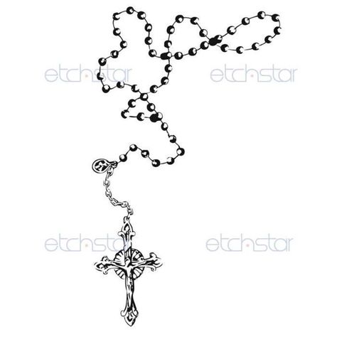 Rosemary Beads, Rosary Ankle Tattoos, Rosary Tattoo Arm, Bead Tattoo, Rosary Drawing, Rosary Tattoo On Hand, Rosary Bead Tattoo, Rose Tattoo Stencil, Rosary Tattoo