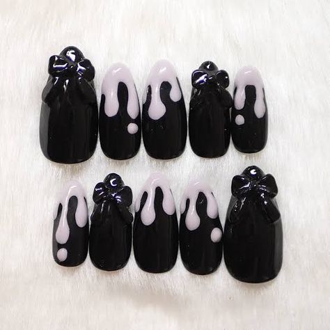 Blk Nails, Finger Art, Claw Nails, Really Cute Nails, Jirai Kei, Soft Nails, Kawaii Nails, Acrylic Nails Coffin Short, Funky Nails