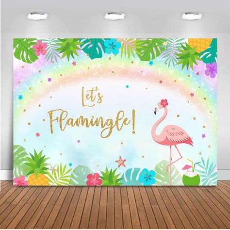 Neoback Let's Flamingle Backdrop for Photography Flamingo Theme Party Decoration Banner Newborn Baby Birthday Background Photo - AliExpress Baby Birthday Background, Flamingo Backdrop, Flamingo Themed Party, Birthday Party Props, Let's Flamingle, Flamingo Birthday Party, Flamingo Theme, Birthday Party Design, Flamingo Birthday