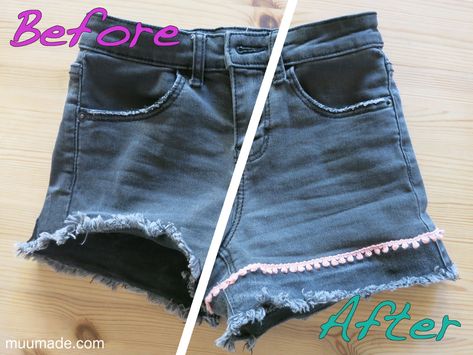 Jeans Diy Upcycle, Making Jean Shorts, Animals Sewing Patterns, Animals Sewing, Upcycle Diy, Diy Fashion Projects, Small Skirt, Sewing Machine Basics, How To Make Skirt