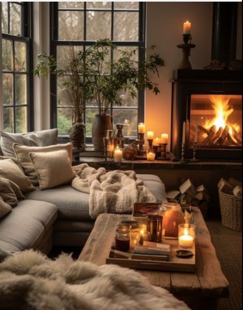 Romantic Home Decor Cozy Living Rooms, Living Room Inspiration Transitional, Moody Living Room Colors, Green Wood Living Room, Moody Earthy Living Room, Earthy Living Rooms, Classy Apartment Decor, Cozy Earthy Living Room, Moody Living Room Ideas