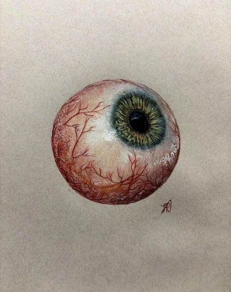 I AM AN ARTIST | I just finished this eyeball drawing and I actually like it 🥰 Took me 3 hours to draw and it’s drawn using Prismacolor Colored Pencils on strathm... | Facebook Eyes Drawing With Pencil Colour, How To Draw Eyeballs, Iris Art Eye, How To Draw An Eyeball, Eye Ball Drawings, Eyes Color Drawing, Eyes Drawing Colored Pencils, Eyeballs Painting, Eye Balls Drawing