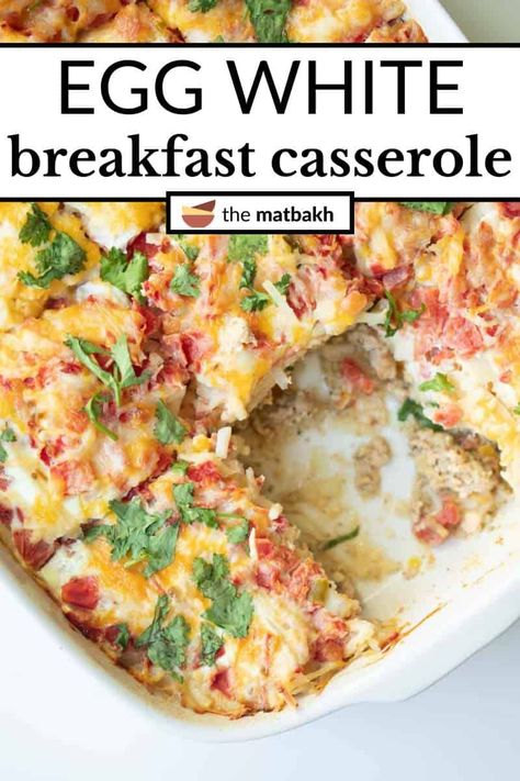 Egg White Breakfast Casserole with Turkey Sausage Egg White Casserole Recipes, Egg Bake With Egg Whites, Breakfast Casserole Egg Whites, Healthy Egg White Casserole, Egg White Casserole Breakfast Healthy, Scrambled Egg White Recipes, Breakfast Casserole With Egg Whites, Eggwhite Recipes Breakfast, Egg White Bake Casserole