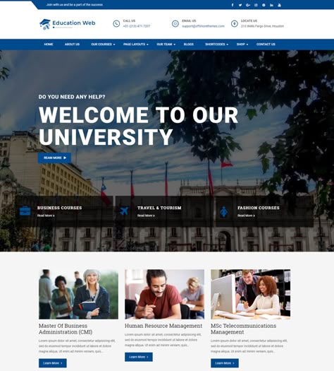 School Portal Web Design, College Website Design Inspiration, University Web Design, Simple Website Design Inspiration, University Website Design Inspiration, School Website Design Inspiration, Educational Websites Design, Education Website Design Inspiration, College Website Design