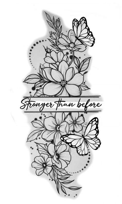 Women’s Tattoo Stencils, Unique Women Tattoos Inspiration, Women Inner Bicep Tattoo, Flowers And Words Tattoo, Shaded In Tattoos, Tattoos With No Shading, Tattoos To Fill In Sleeve Gaps, Half Sleeve Tattoos For Women Upper Arm Meaningful, Top Of Arm Tattoos For Women