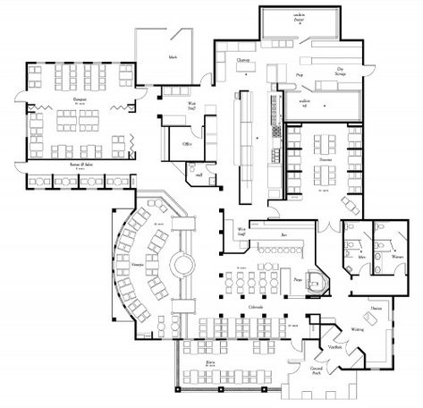 One of EVstudio's current projects is Giovanni's Italian Restaurant in Copperas Cove, Texas. The restaurant design has a classical Italian theme and atmosphere.  There are several distinctly differ... Restaurant Plan Architecture, Restaurant Floor Plan Layout, Restaurant Kitchen Layout, Cafe Floor Plan, Restaurant Floor Plan, Restaurant Kitchen Design, Restaurant Layout, Restaurant Plan, Restaurant Flooring