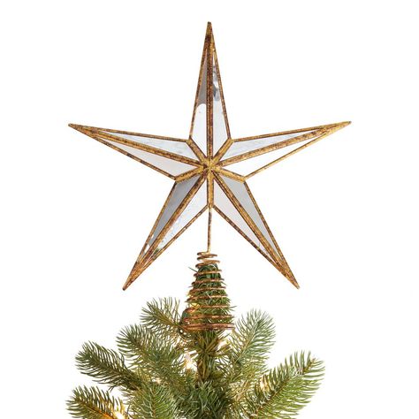 Antique Gold Mirror Star Tree Topper - World Market Gold Star Tree Topper, Gold Tree Topper, Antique Gold Mirror, Spanish Bungalow, Christmas Tree Star Topper, Vintage Tree Toppers, Jewish Girl, Christmas Tree Star, Star Tree