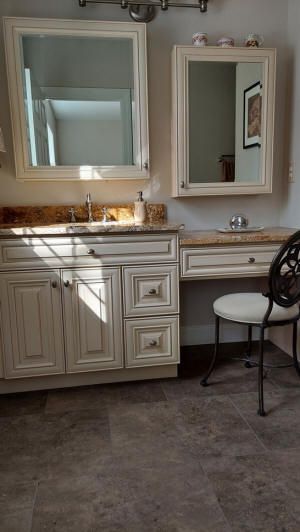 Make Up Counter Ideas Vanities, Bathroom Sink And Vanity Combo, Single Sink With Makeup Vanity, Bathroom Sink With Vanity, Bathroom Sink With Makeup Vanity, Sink And Vanity Combo, Bathroom Makeup Vanity, Vanity Remodel, Double Sink Cabinet