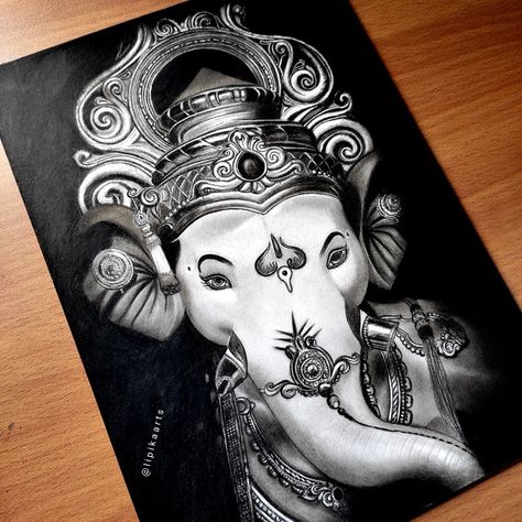 Ganpati bappa realistic drawing 2021 Realistic Ganesha Drawing, Difficult Sketches Pencil, Ganpati Realistic Sketch, Ganesh Sketch Pencil Creative, Ganapati Bappa Sketch, Ganpati Pencil Drawing, Ganesh Realistic Drawing, Pencil Drawings Realistic Sketch, Ganpati Bappa Pencil Drawing