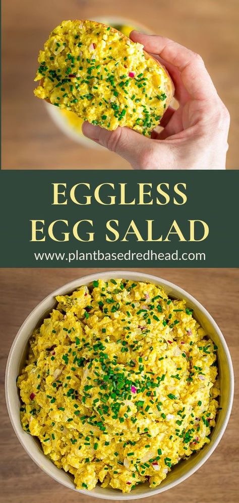 Eggless Egg Salad, Vegan Egg Salad, Legume Recipes, Deli Salads, Raw Meals, Salad With Chickpeas, Vegan Crab, Alkaline Recipes, Vegan Egg