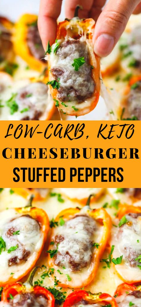 Thm Stuffed Peppers, Keto Ground Beef Stuffed Peppers, Keto Mini Peppers, Low Carb Pepper Recipes, Ground Beef And Sweet Peppers, Bacon Cheeseburger Stuffed Peppers, Cheeseburger Stuffed Bell Peppers, Keto Stuffed Mini Peppers, Stuffed Mini Sweet Peppers Ground Beef