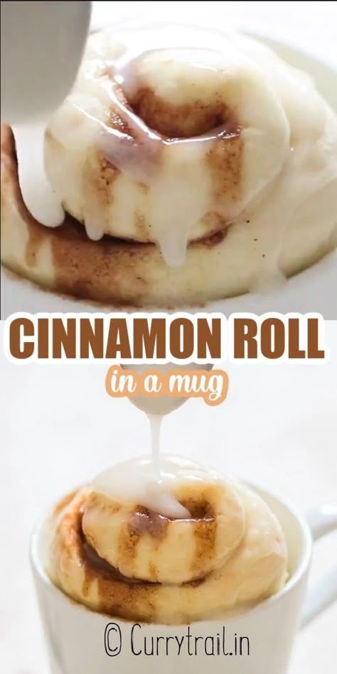 Mug Cakes Cinnamon Roll, Cinnamon Roll In A Cup Recipe, Cinnamon Roll In Mug, 1 Minute Cinnamon Roll In A Mug, 1 Cinnamon Roll Recipe, One Cinnamon Roll Recipe, Cinnamon Bun In A Mug, Cinnamon Roll In A Cup, One Serving Cinnamon Roll