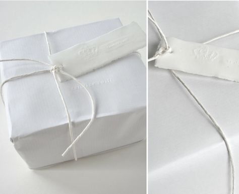 unique Wrapped Presents, Present Wrapping, Pretty Packaging, Wrapping Ideas, Shades Of White, White Gifts, Brand Packaging, Winter White, Design Branding