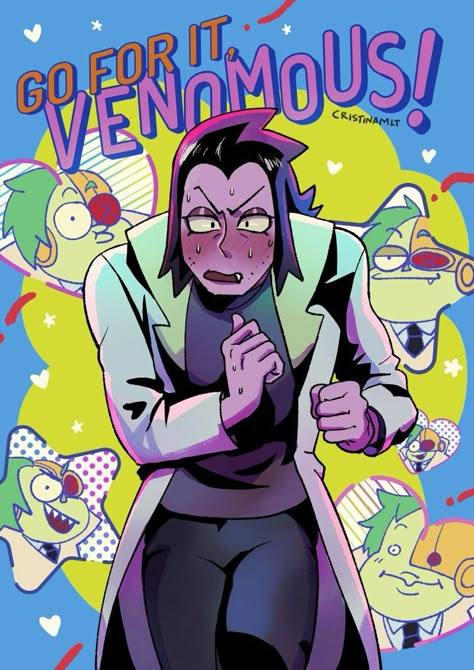 Professor Venomous Edit, Boxman X Pv, Voxman Fanart, Ok Ko Fanart, Go For It Nakamura, Professor Venomous, Ok Ko Cartoon Network, Ok Ko, Cartoon N