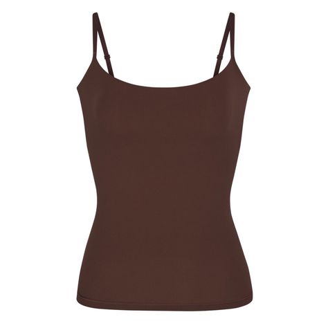 Brand New, Only Tried On Dark Brown (Cocoa) Color Size Xl, But Would Fit A Large Too Wrinkled From Being Stored But I Think It’ll Come Out After One Wash And Wear Downtown Shirts, Brown Cami Top, Brown Cami, Brown Tank Top, Thrift Inspo, White Crop Tank, White Crop Top Tank, Brown Tops, Autumn Fits