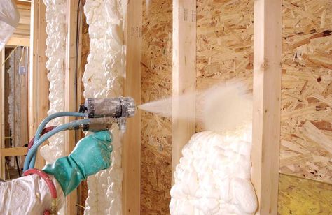 Cellulose Insulation, Installing Insulation, Reduce Energy Bill, Spray Insulation, Attic Insulation, Home Insulation, Spray Foam Insulation, Types Of Insulation, Spray Foam