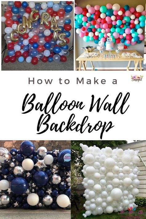 Venues For Birthday Parties, Backdrops For Parties Diy Easy, Diy Bubble Decorations, How To Make Balloon Wall Backdrop, Best Balloons For Balloon Garland, Creative Balloon Decorations, Balloon Arch Backdrop Ideas, Balloon Arch Diy Photo Backdrops, Backdrop Ideas With Balloons