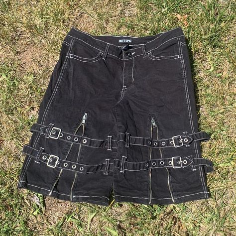 tripp nyc style shorts from hot topic, stitched up... - Depop Thrift Inspo, Nyc Style, Emo Grunge, Tripp Nyc, Style Shorts, Nyc Fashion, Super Cool, Hot Topic, Diy Clothes