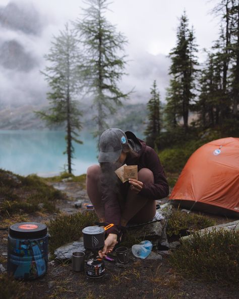 Camp Coffee Three Ways Camping Photography Ideas, Exploration Aesthetic, Simple Camping Meals, Camp Photoshoot, Camping Website, Camping Photo Ideas, Coffee While Camping, Camping Photoshoot, Granola Life