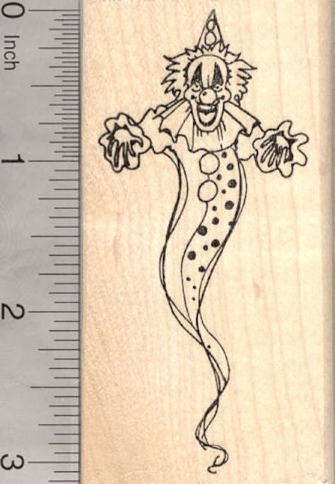 Deranged Clown Halloween Rubber Stamp, Scary Apparition, Circus Series J25517 Wood Mounted Clown Halloween, Custom Rubber Stamps, Ohio Usa, Ink Stamps, Stamp Making, Custom Stamps, Ink Pads, Art Tips, Funky Art