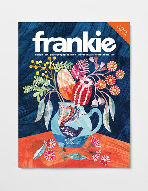 Frankie Magazine, Magazine Online, Australian Fashion, Magazine Cover, Fashion Magazine, Magazine, Flowers, Art