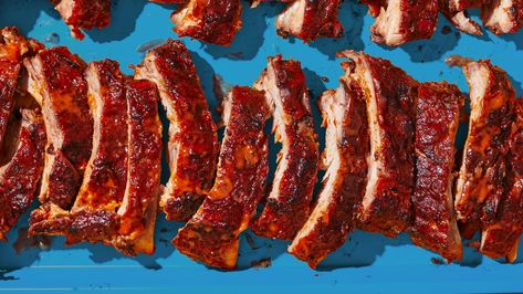 Its summery sweetness balances spicy mustard and smoky chipotles. Baby Back Pork Ribs, Soul Food Restaurant, Rib Sauce, Hungry Girl Recipes, Spicy Mustard, Crispy French Fries, Spicy Brown Mustard, Homemade Barbecue Sauce, Chipotle Sauce