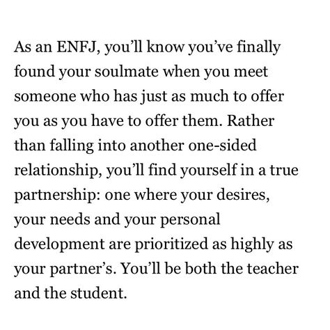 Enfj Soulmate, Infj Enfj, Enfj Personality, Enfj T, Infp Personality Type, Enfp Personality, Mbti Personality Types, One Sided Relationship, Meyers Briggs