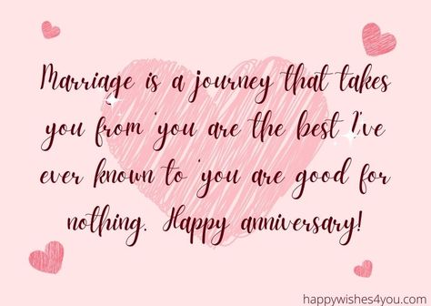 Whether it is your first, second or tenth anniversary, an anniversary is a special day for you and the person you are celebrating it with. These anniversaries give you an opportunity to look back at the past year and makes plans for the future as well. An anniversary offers you a chance to reflect on... The post Funny Anniversary Wishes and Messages appeared first on HappyWishes4you. Funny Marriage Quotes, Funny Anniversary Wishes, Marriage Anniversary Quotes, Happy Anniversary My Love, Anniversary Quotes Funny, Marriage Quotes Funny, Plans For The Future, Funny Marriage, Funny Anniversary