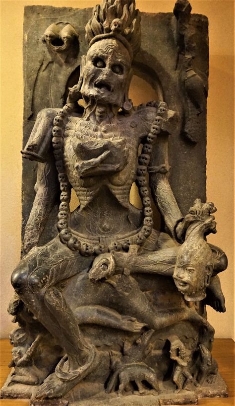 Chamunda, 8th Century, from Jajpur, Orissa. Currently displayed in Orissa State Museum, India.[1187×2048] Historical Sculptures, Ancient Indian Art, Ancient Indian Architecture, Ancient Statues, Indian Sculpture, Ancient Technology, Kali Goddess, Hinduism Art, Vedic Art