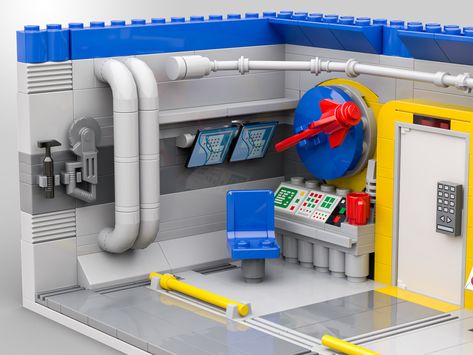 Lego Laboratory Ideas, Lego Science Lab, Lego Space Base, Lego Laboratory, Lego Yacht, Lego Habitat, Lego Skyscraper, Lego Batcave, Lego Exhibition