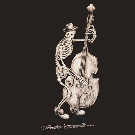 Upright Bass Art, Double Bass Art, Bass Art, Halloween Figures, Bass Players, Saints And Sinners, Images Disney, Music Poster Design, Double Bass