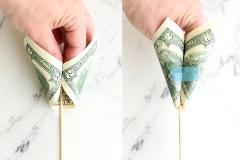 Dollar Bill Flower Bouquet, How To Make A Money Bouquet Tutorials, Money Flower Bouquet Dollar Bills, Money Roses Bouquet Dollar Bills, How To Make Money Flower Bouquet, Dollar Bill Bouquet, How To Make A Money Bouquet, Money Bouquet Birthday, Small Money Bouquet