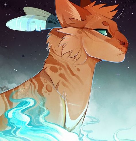 Sunstar XD Feral Art, Dopamine Art, Awesome Drawings, Warrior Drawing, Warrior Cat Drawings, Warrior Cat, Warrior Cats, Cat Drawing, Last Month