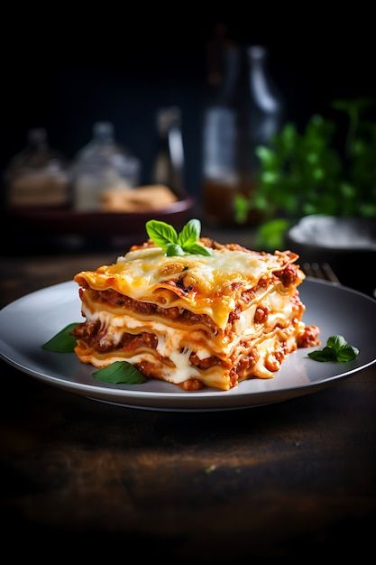 Foto grátis deliciosa massa no prato | Free Photo #Freepik #freephoto #comida-italiana #macarrao #cozinha-italiana #alimentos Pasta Photo Instagram, Pizza Shoot, Veggie Lasagna Recipe, Veggie Lasagne, Easy Homemade Lasagna, Ground Beef Breakfast, Homemade Lasagna Recipes, Sausage Lasagna, Pasta Italiana