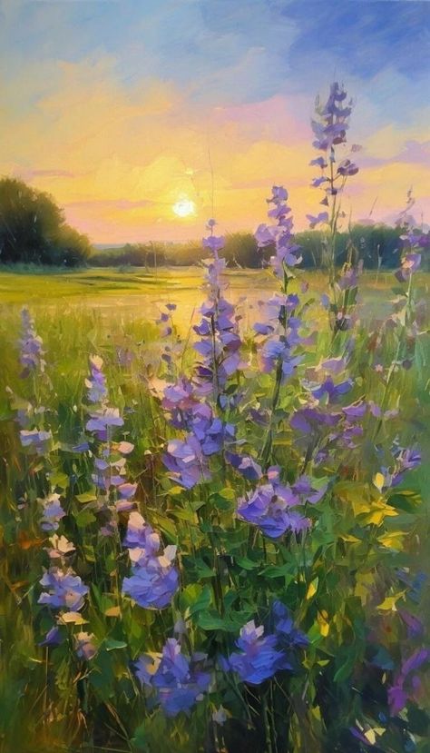 Wal Art, Scenery Paintings, Oil Pastel Art, Pretty Landscapes, Landscape Art Painting, Diy Canvas Art Painting, Flower Art Painting, Pastel Art, Painting Art Projects