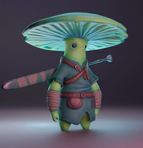 ArtStation - Mushroom warrior Mushroom Warrior, Character Modelling, Warrior Character, Creature 3d, Mushroom Paint, Character Model Sheet, Cute Food Drawings, My Character, Fantasy Collection