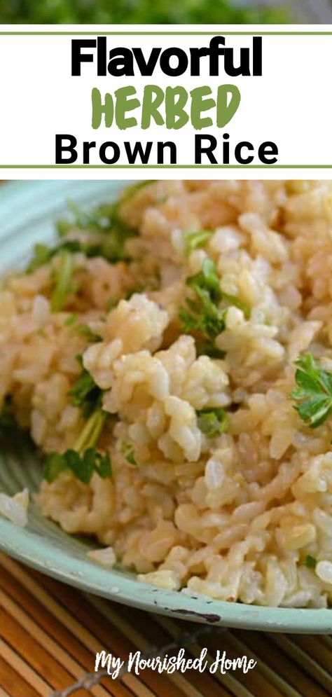 Brown Rice Seasoning, Brown Rice Side Dish Recipes, Seasoned Brown Rice, Brown Rice Recipes Easy, Brown Rice Side Dish, Brown Rice Recipes Healthy, Healthy Brown Rice, Healthy Rice Recipes, Rice Side Dish Recipes