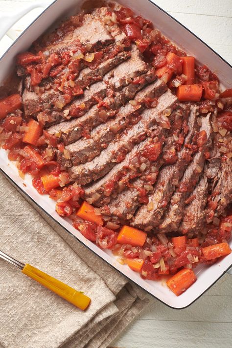 Jewish Brisket for the Holidays — The Mom 100 Passover Brisket Recipes, Passover Brisket, Jewish Brisket Recipes, Jewish Brisket, Holiday Brisket, Jewish Dishes, Pot Roasts, Jewish Passover, Hanukkah Recipes