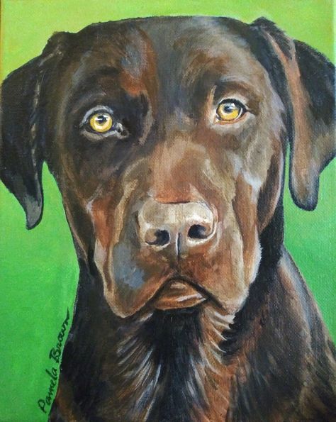 Lab Illustration Dog, Brown Lab Painting, Chocolate Lab Painting Easy, Chocolate Lab Watercolor, Chocolate Lab Drawing, Chocolate Lab Painting, Minimalist Doodles, Lab Painting, Watercolor Chocolate