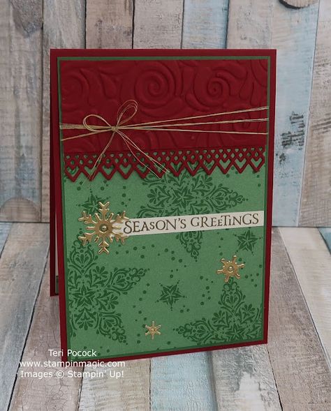 Dsp Cards, Seasons Greetings Card, Snowflake Cards, Christmas Card Inspiration, Star Cards, Homemade Christmas Cards, Stampin Up Christmas Cards, Merry Christmas To All, Stampin Up Christmas