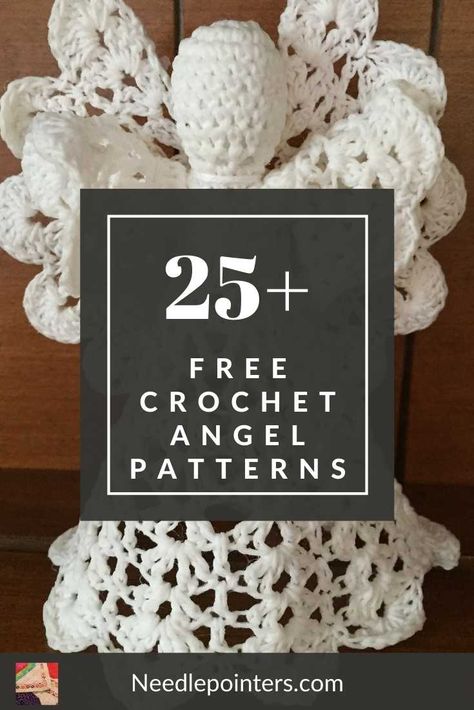 Get inspired with these 25+ FREE Patterns for crochet angels. Find a wonderful tree topper, ornament, centerpiece or bookmark to crochet. Christmas Crochet Patterns Free Angels, Free Crochet Angel Ornament Patterns, Crochet Thread Angels Free Pattern, Crochet Angel Ornament Pattern, Crochet Lace Angel Free Pattern, Crochet Angel Tree Topper, Free Crochet Angel Patterns In English, Crochet Angel Tree Topper Free Pattern, Crochet Christmas Tree Topper Pattern