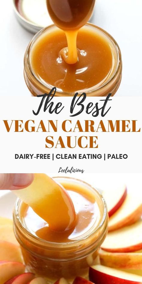 Learn how to make delicious Vegan Caramel Sauce with coconut milk. This awesome recipe is not only dairy-free but also uses no refined sugar so it is clean eating and paleo-friendly.  #vegan #caramelsauce #coconutmilk #recipe #paleo #dairyfree #glutenfree #norefinedsugar #cleaneating #paleofriendly #best #easy #condiment #coconut #healthy Fresh Coconut Milk Recipes, Paleo Caramel Sauce, Coconut Milk Caramel Sauce, Gluten Free Vegan Sauces, Non Dairy Caramel, Easy Vegan Caramel Sauce, Dairy Free Caramel Dip, Vegan Caramel Recipe, Nondairy Caramel