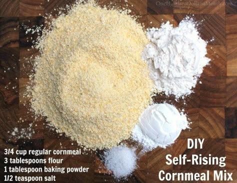 diy-self-rising-cornmeal-mix Self Rising Cornmeal Recipe, Self Rising Cornmeal, Sweet Corn Muffins, Diy Spice Mix, Honey Cornbread Muffins, Cornmeal Recipes, Homemade Dry Mixes, Honey Cornbread, Diy Mixes