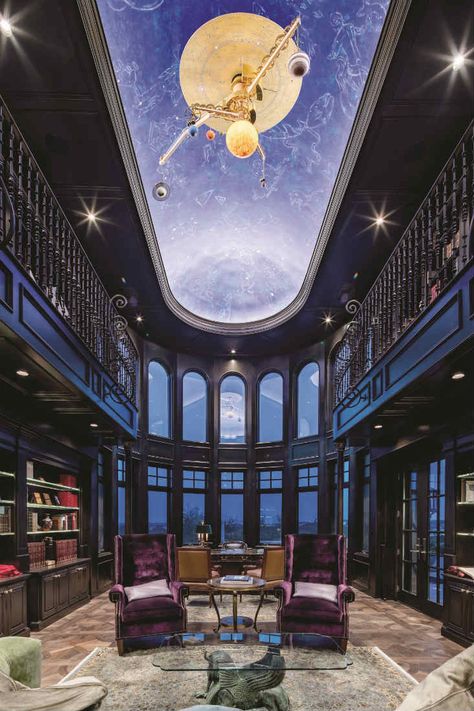 All-nighter Aesthetic, Astronomical Clock, Room Illustration, Astronomical Observatory, Inner Sanctum, Video Game Decor, Library Aesthetic, Game Rooms, Hotel Project