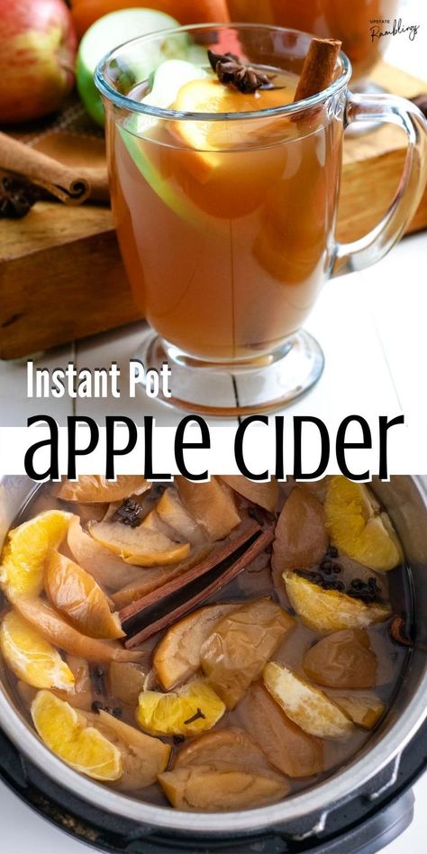 instant pot apple cider Instant Pot Apple Cider, Apple Cider Recipe, Homemade Apple Cider, Cider Recipe, Fall Recipe, Delicious Drink Recipes, Pear Recipes, Fall Inspiration, Instapot Recipes