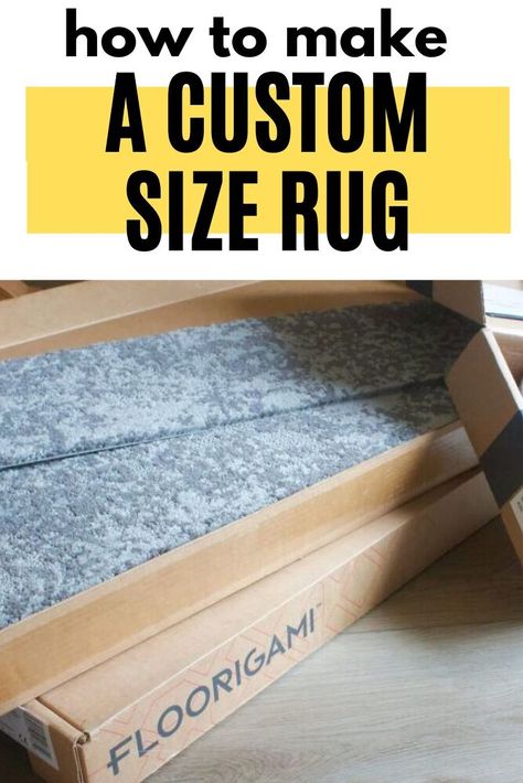 diy custom rug Rug Hacks Easy Diy, How To Make A Rug Non Slip Diy, Diy Rugs No Sew Large, Diy Large Rug Cheap, How To Turn Carpet Remnant Into A Rug, Make Your Own Rug, Diy Rug Tutorial, Beautiful Dining Room Table, Decor Hacks Diy