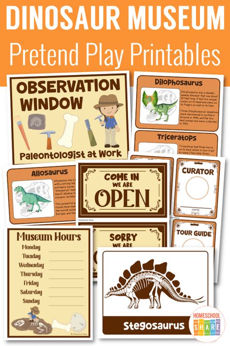 Dinosaur Theme Dramatic Play, All About Me Dinosaur Theme, Paleontologist Dramatic Play, Dinosaur Dramatic Play Center, Dinosaur Theme Kindergarten, Dino Dramatic Play, Dinosaur Measurement Activities, Dinosaur Homeschool Unit, Kindergarten Dinosaur Unit