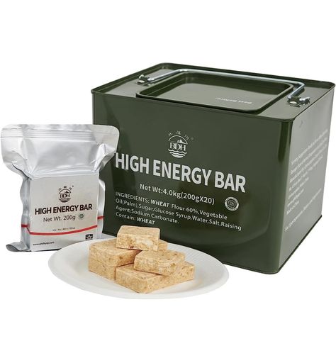 20 year shelf life shtf bars! Good to have just in case whether in your house or car as a go bag. Emergency Rations, Ocean Food, Food Rations, Meal Ready To Eat, Service Truck, Emergency Food Supply, High Calorie, Energy Bar, Quick Energy