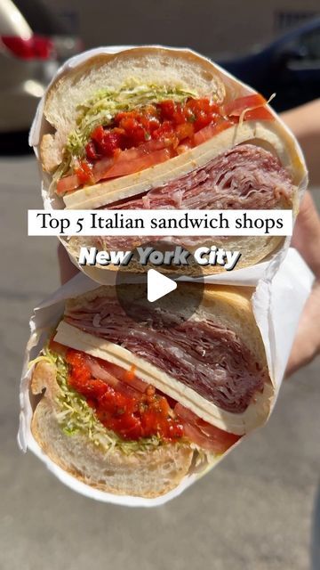 New York Sandwich Shop, New York Sandwiches, Sandwich Shop Ideas, Italian Sub, Italian Sandwich, New York City Vacation, Sandwich Shop, Restaurant Ideas, Sandwich Shops